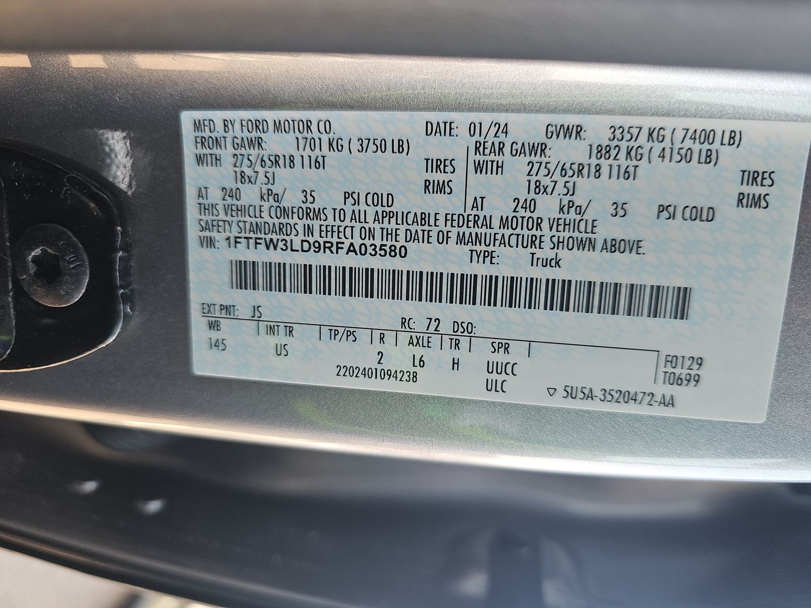 2024 Ford F-150 Hybrid XLT AWD