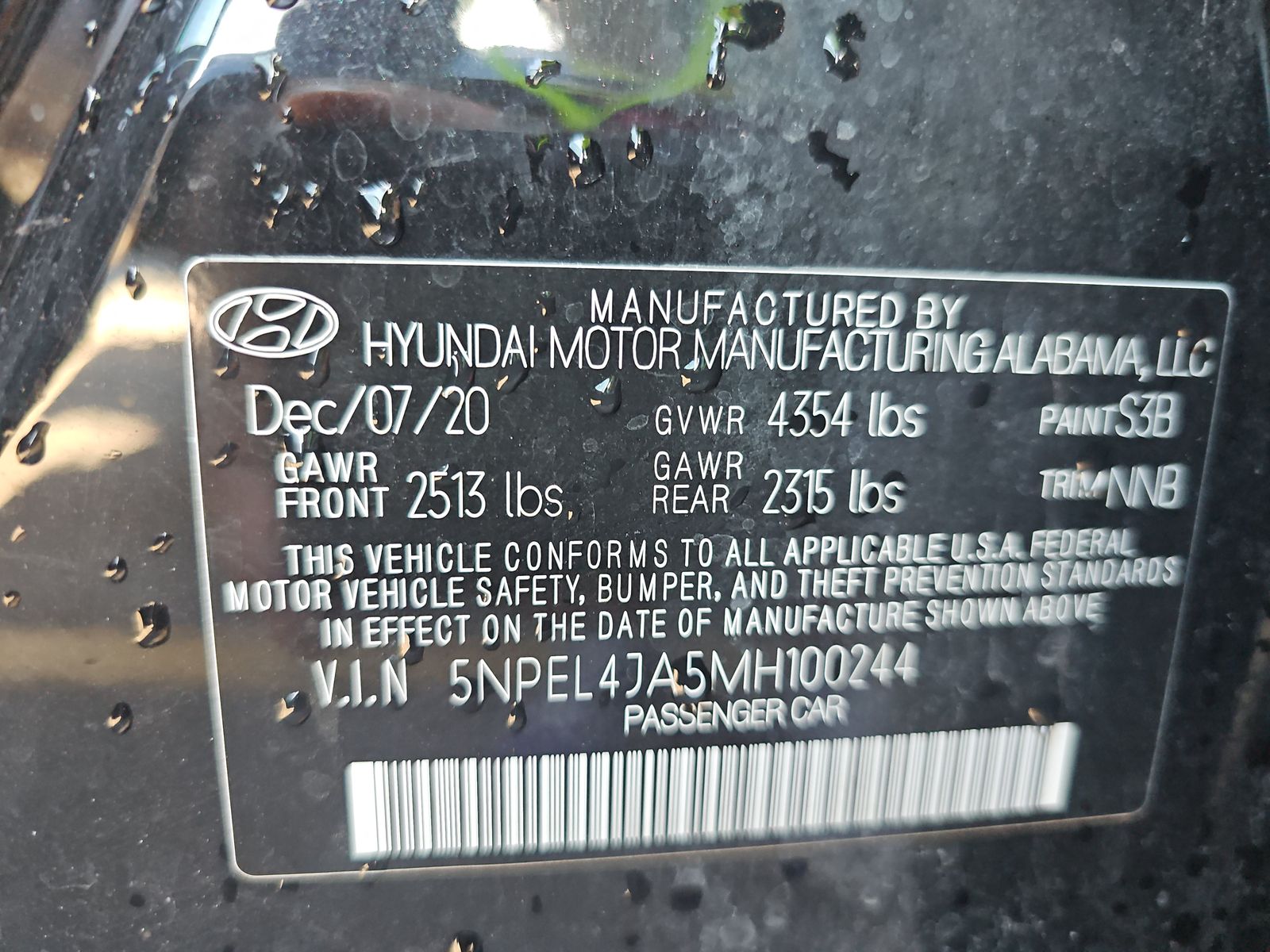 2021 Hyundai Sonata SEL FWD