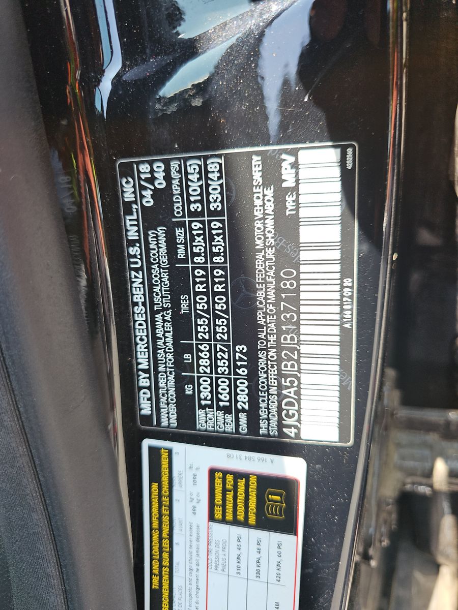 2018 Mercedes-Benz GLE GLE 350 RWD