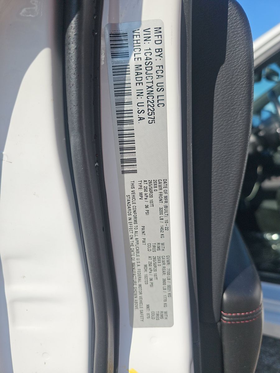 2022 Dodge Durango R/T AWD