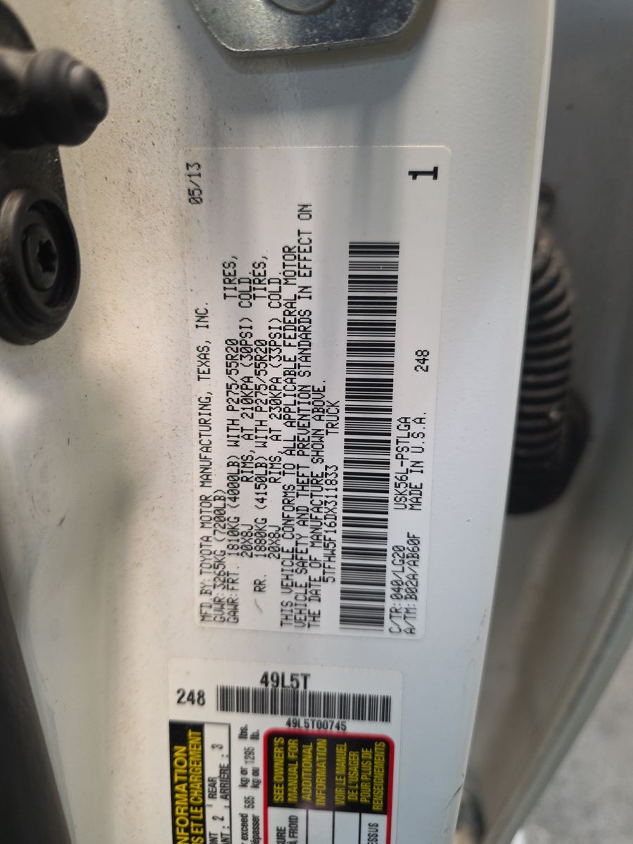 2013 Toyota Tundra Platinum AWD