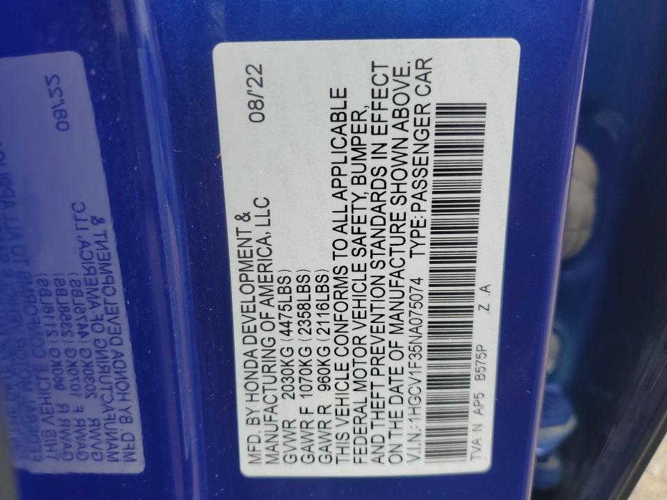 2022 Honda Accord Sport FWD