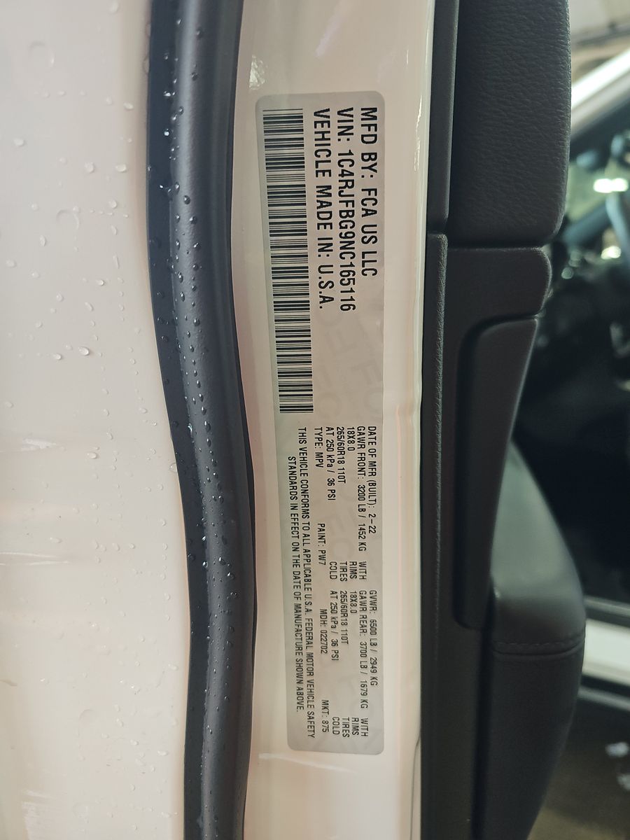 2022 Jeep Grand Cherokee Limited AWD