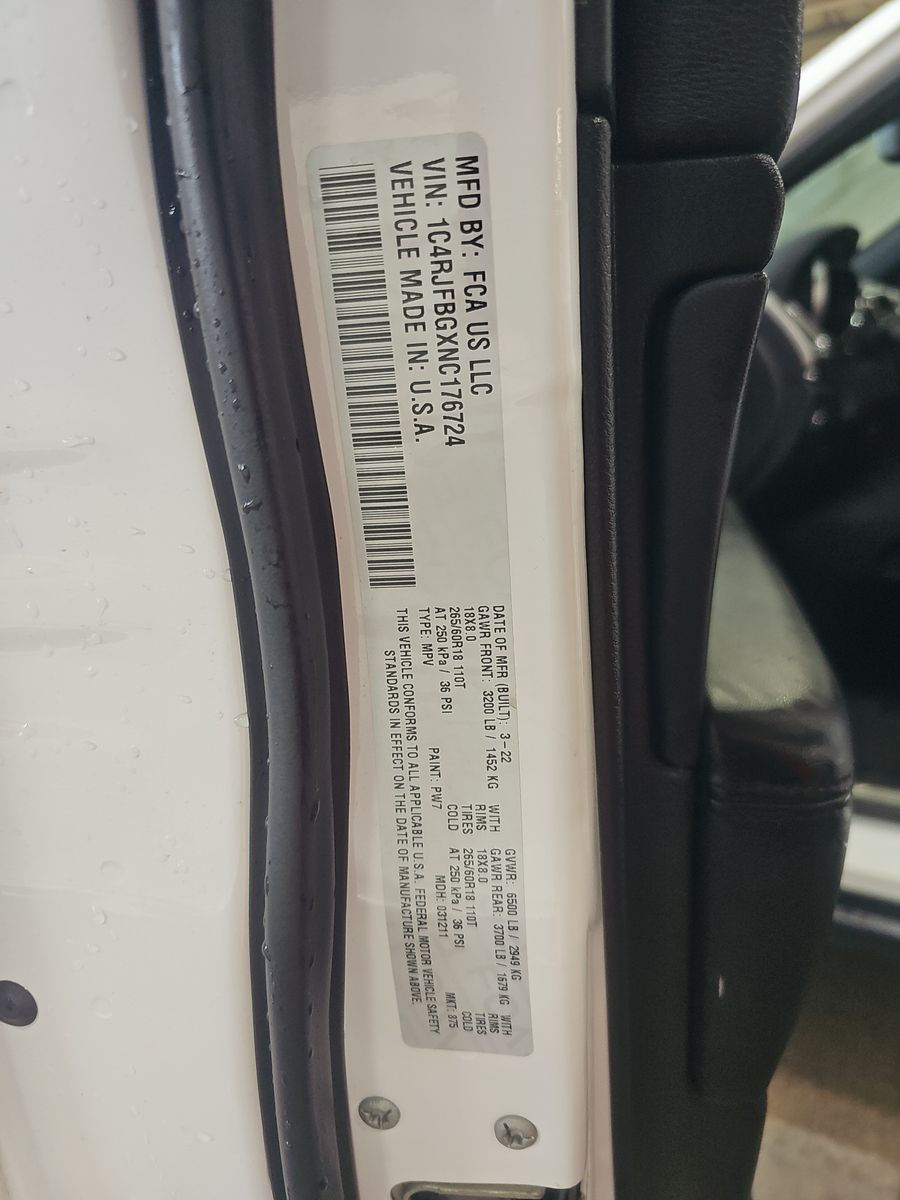 2022 Jeep Grand Cherokee Limited AWD