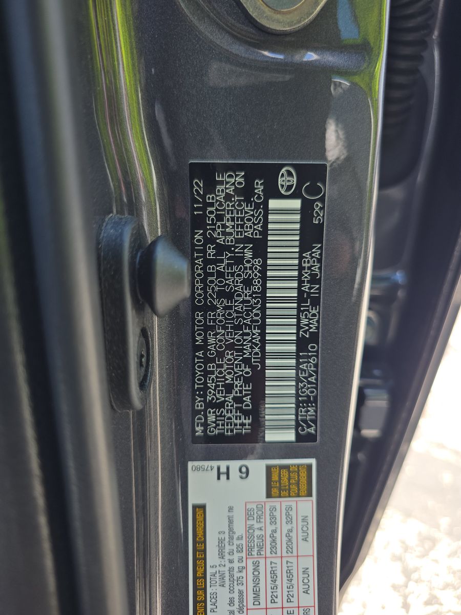 2022 Toyota Prius Limited FWD