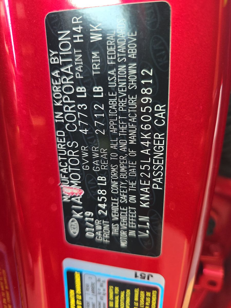 2019 Kia Stinger Premium RWD