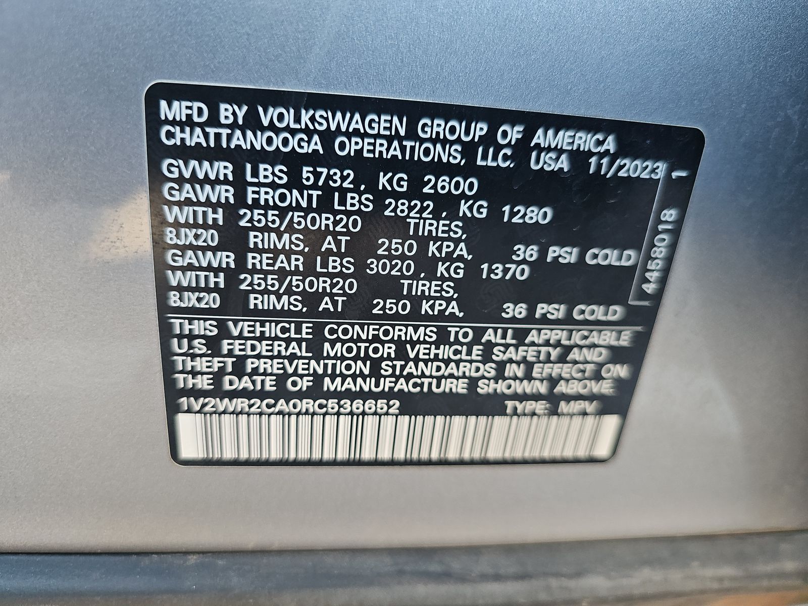 2024 Volkswagen Atlas 2.0T SE FWD