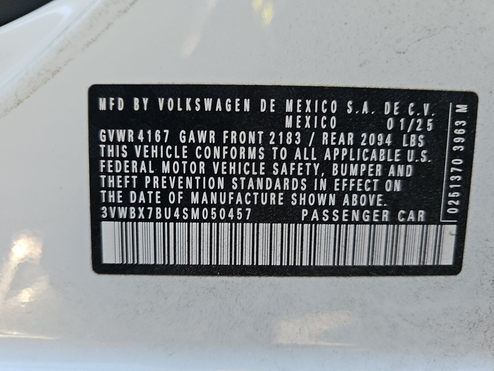 2025 Volkswagen Jetta 1.5T Sport FWD