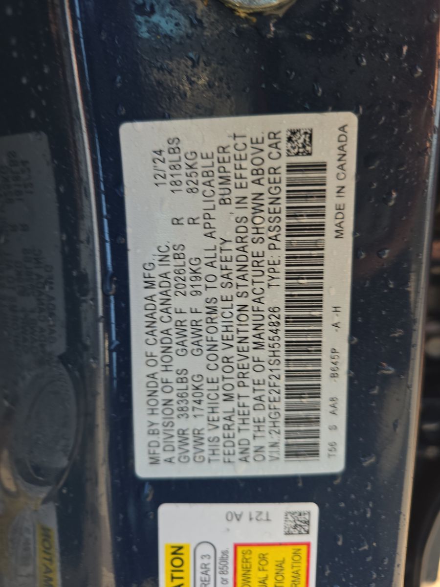 2025 Honda Civic  LX FWD