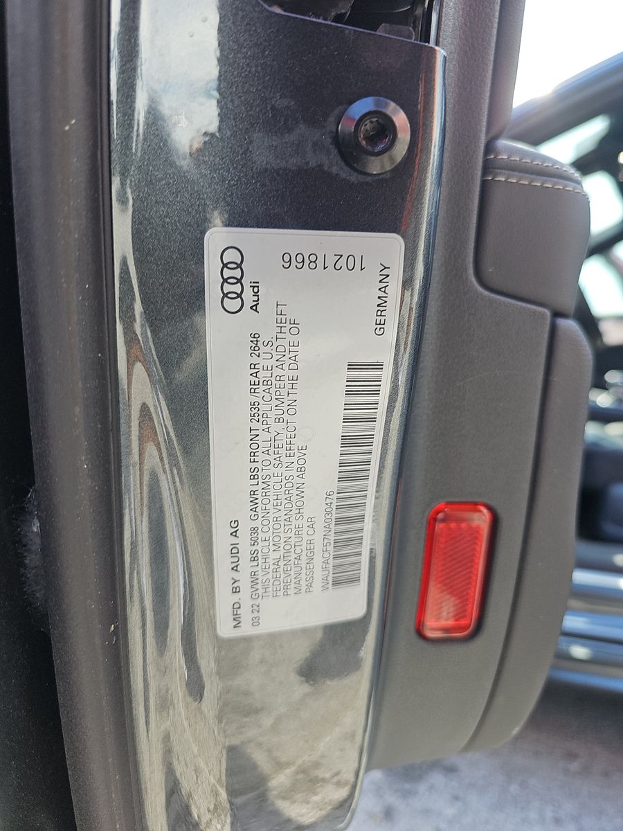 2022 Audi A5 S Line Premium Plus AWD