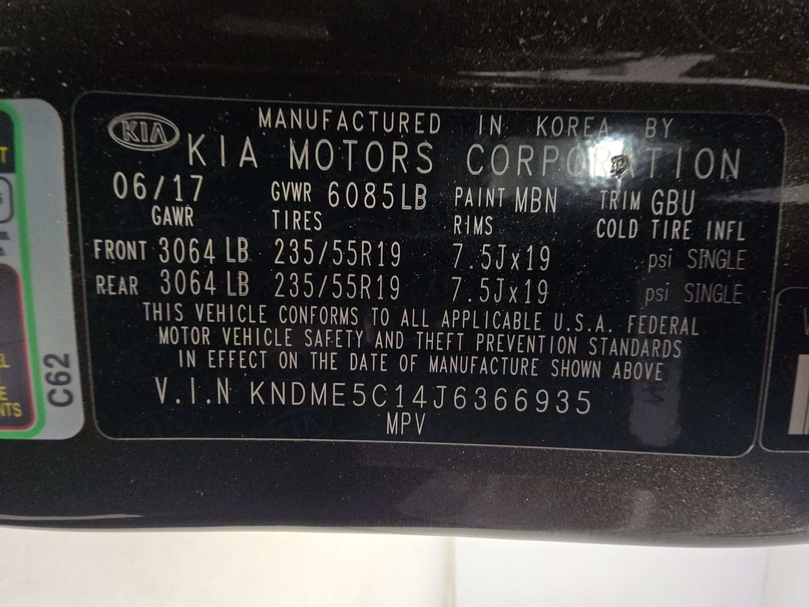 2018 Kia Sedona SXL FWD