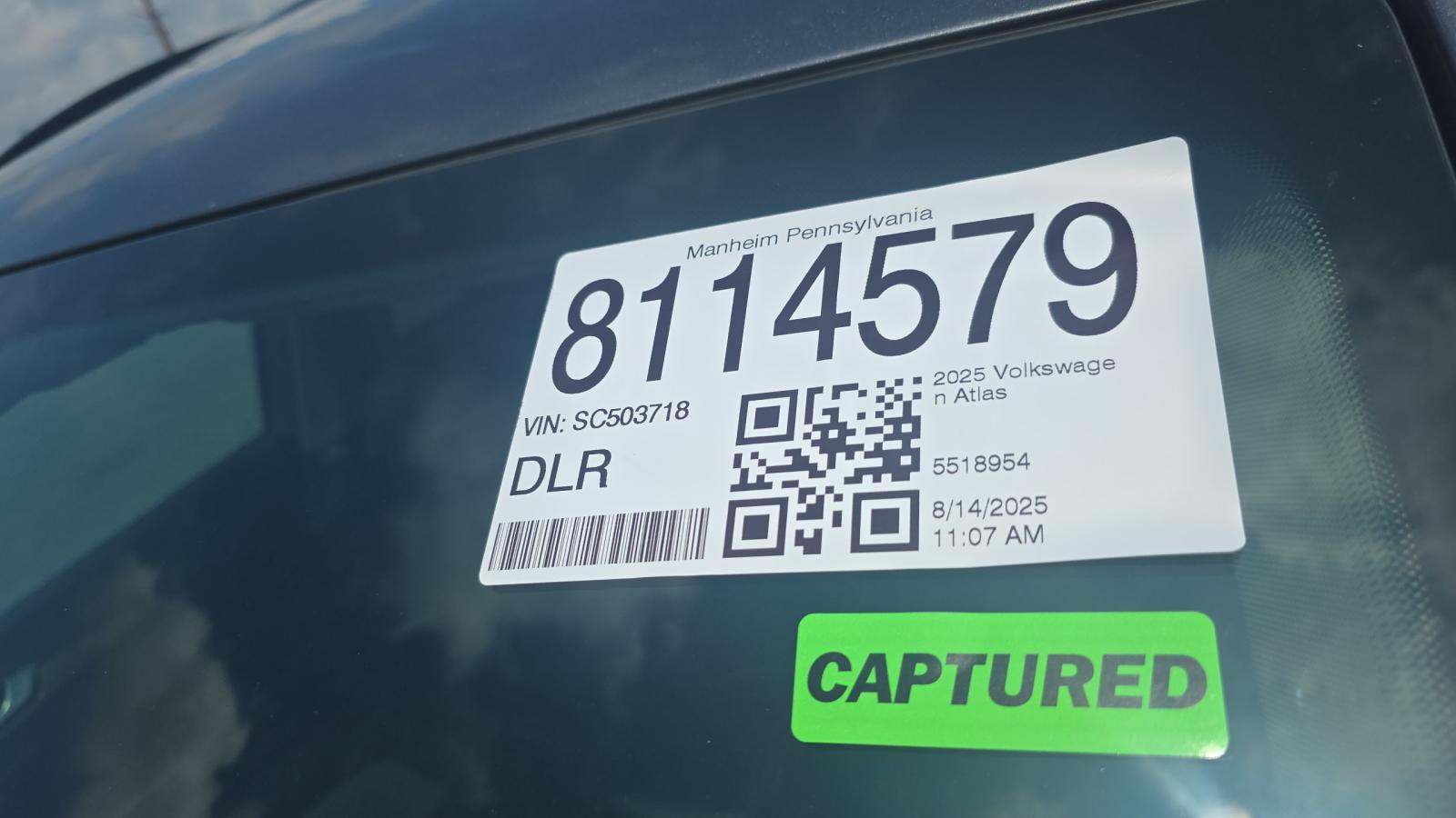 2025 Volkswagen Atlas 2.0T SE AWD