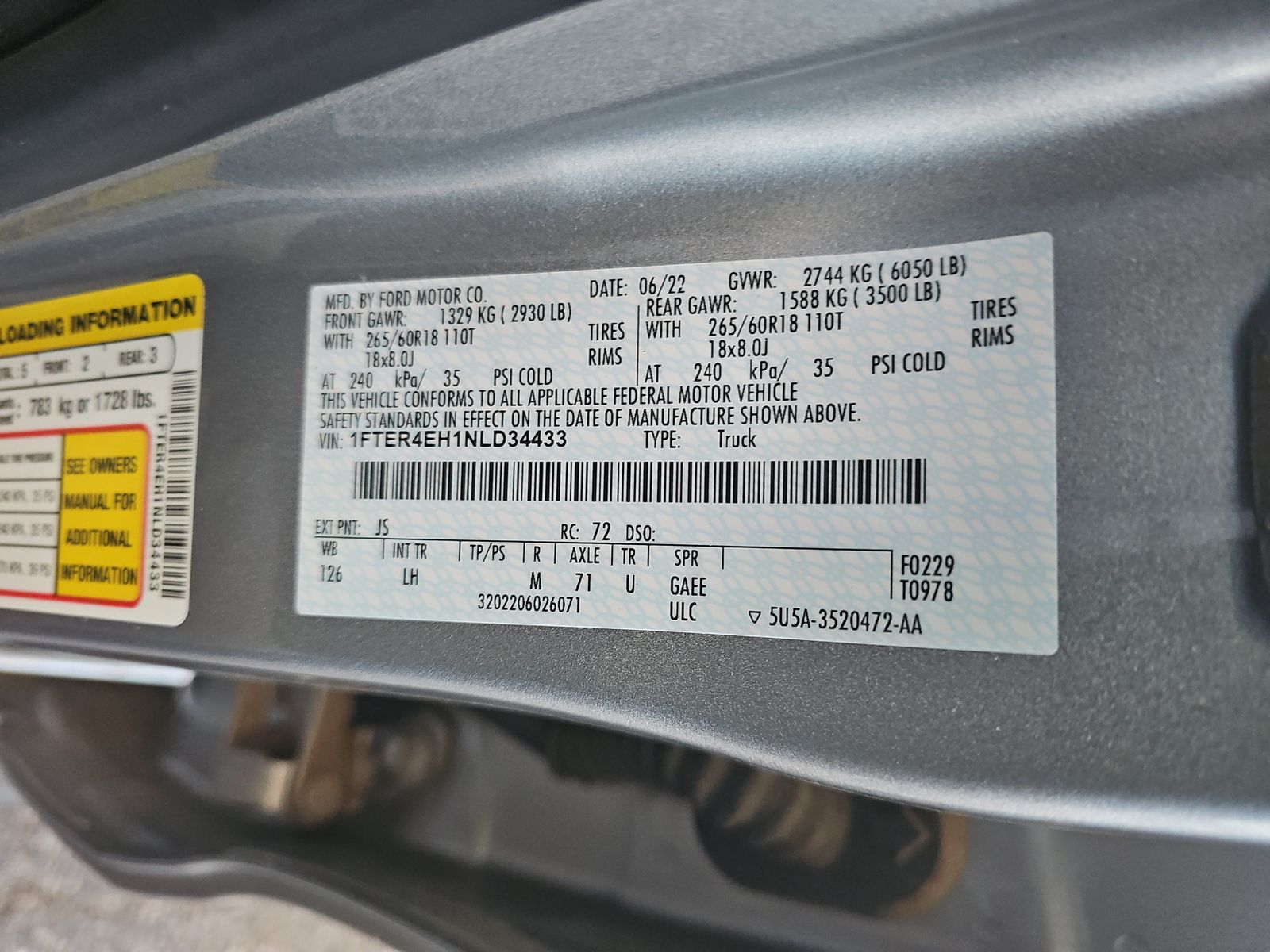 2022 Ford Ranger XLT FWD