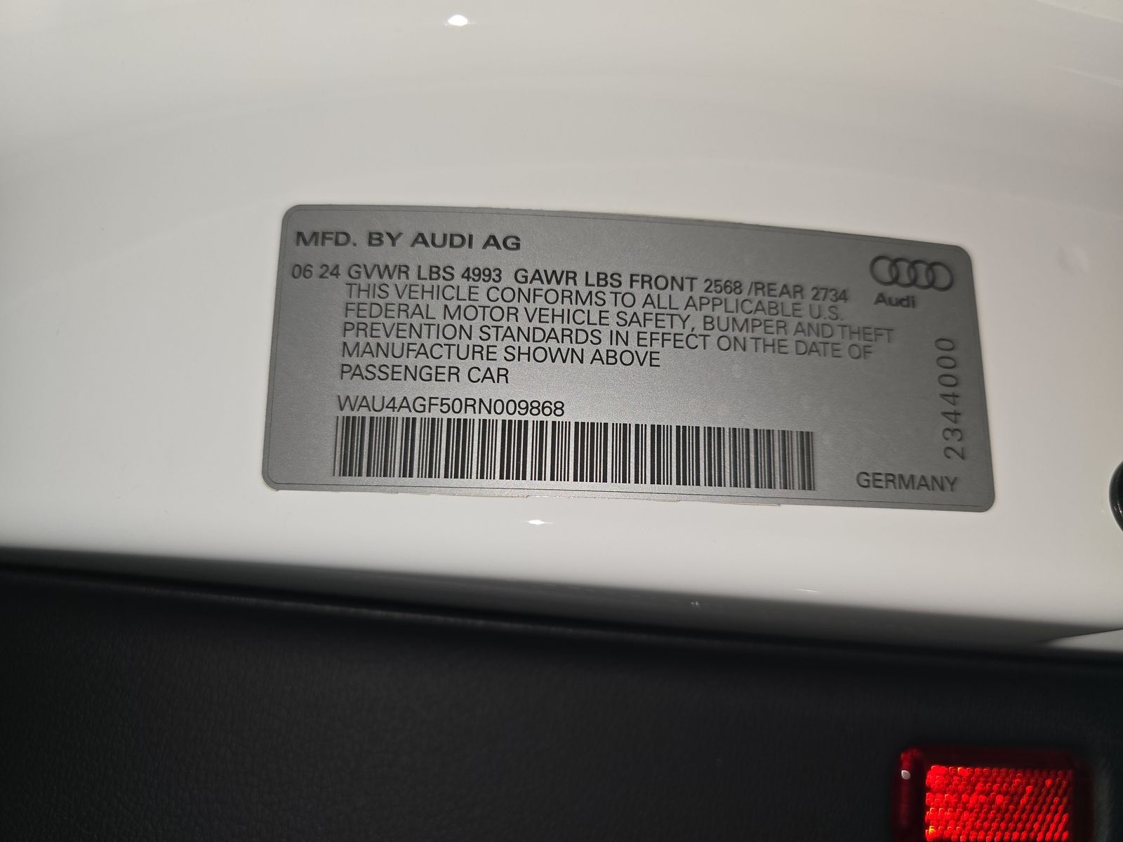 2024 Audi A5 S Line Premium Plus AWD