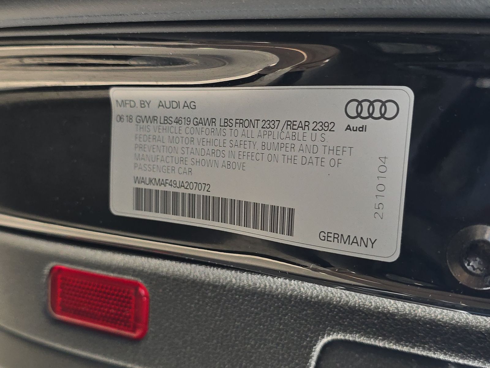 2018 Audi A4 Premium FWD