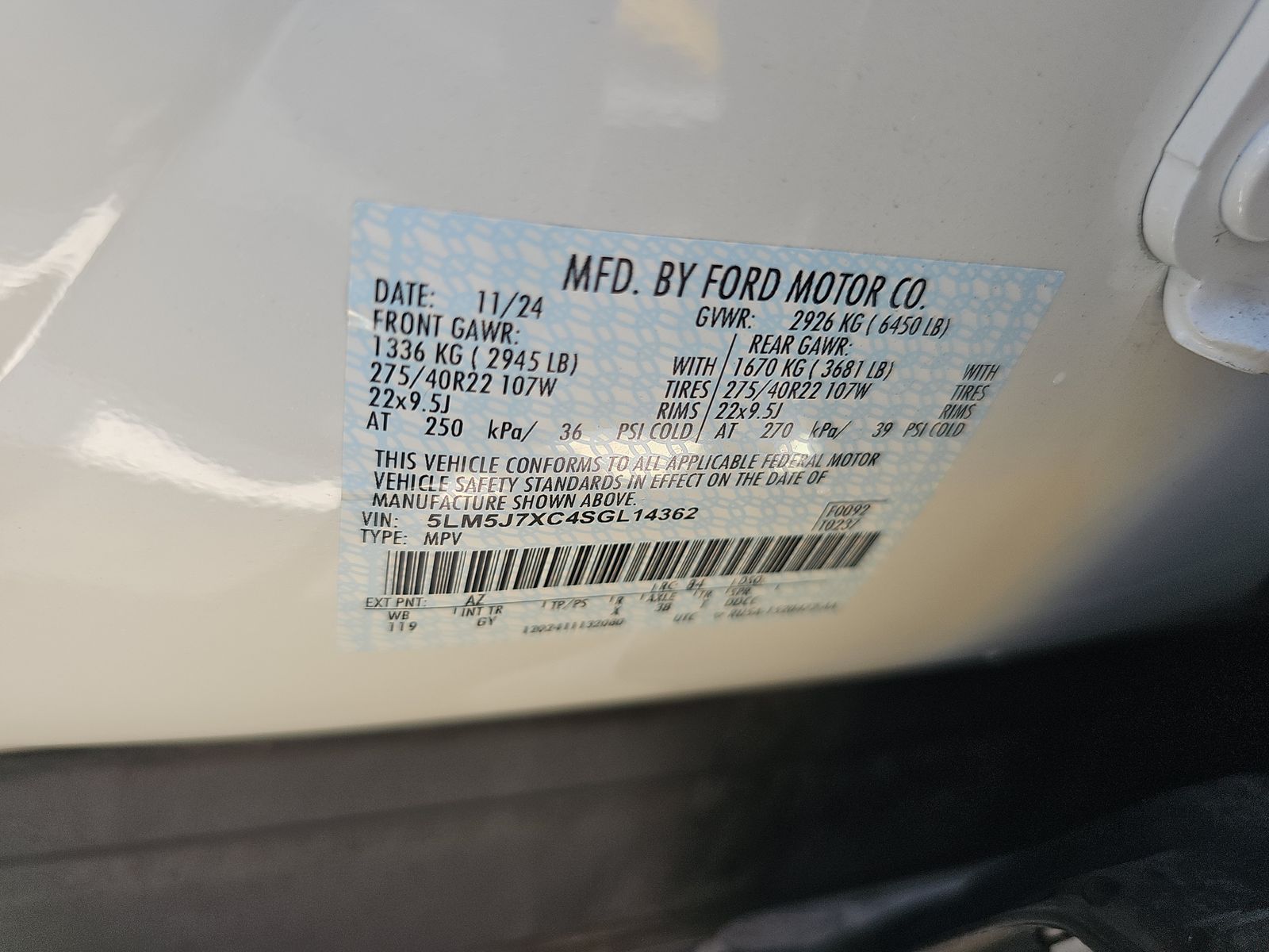 2025 Lincoln Aviator Reserve AWD