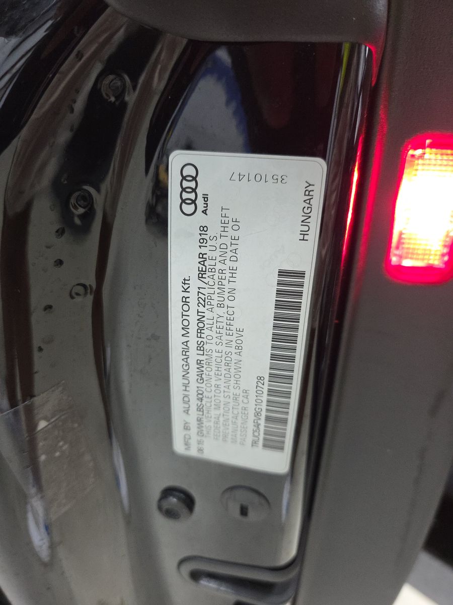 2016 Audi TT 2.0T AWD