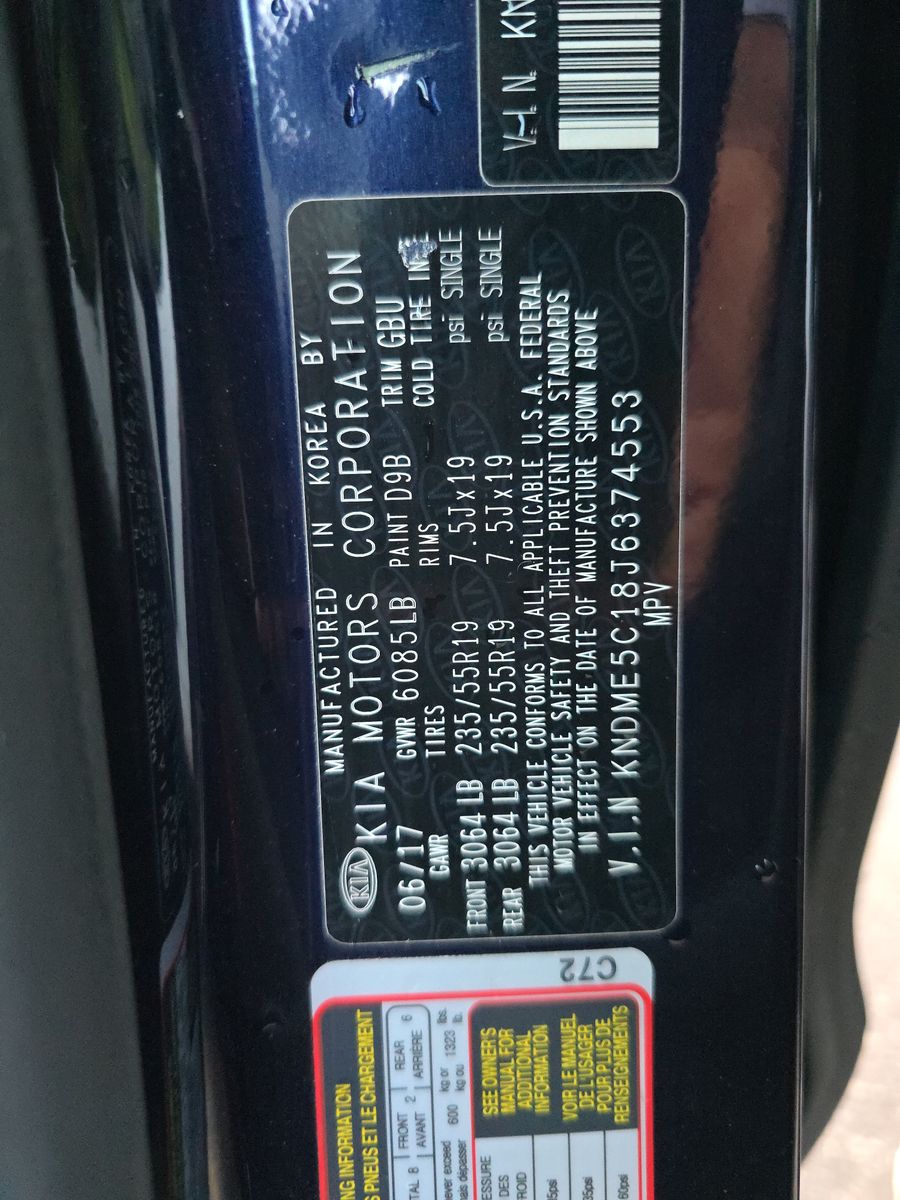 2018 Kia Sedona SXL FWD