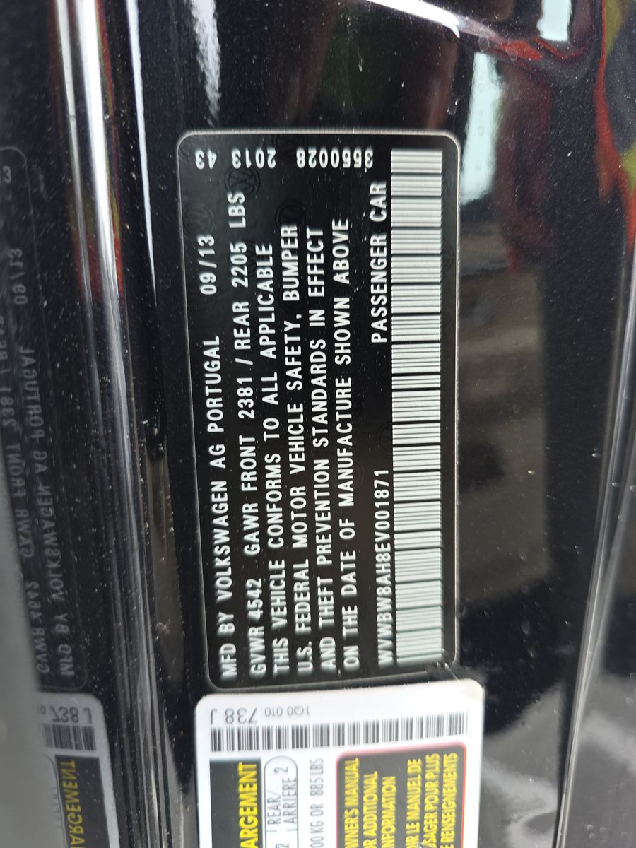 2014 Volkswagen Eos 2.0T Sport FWD