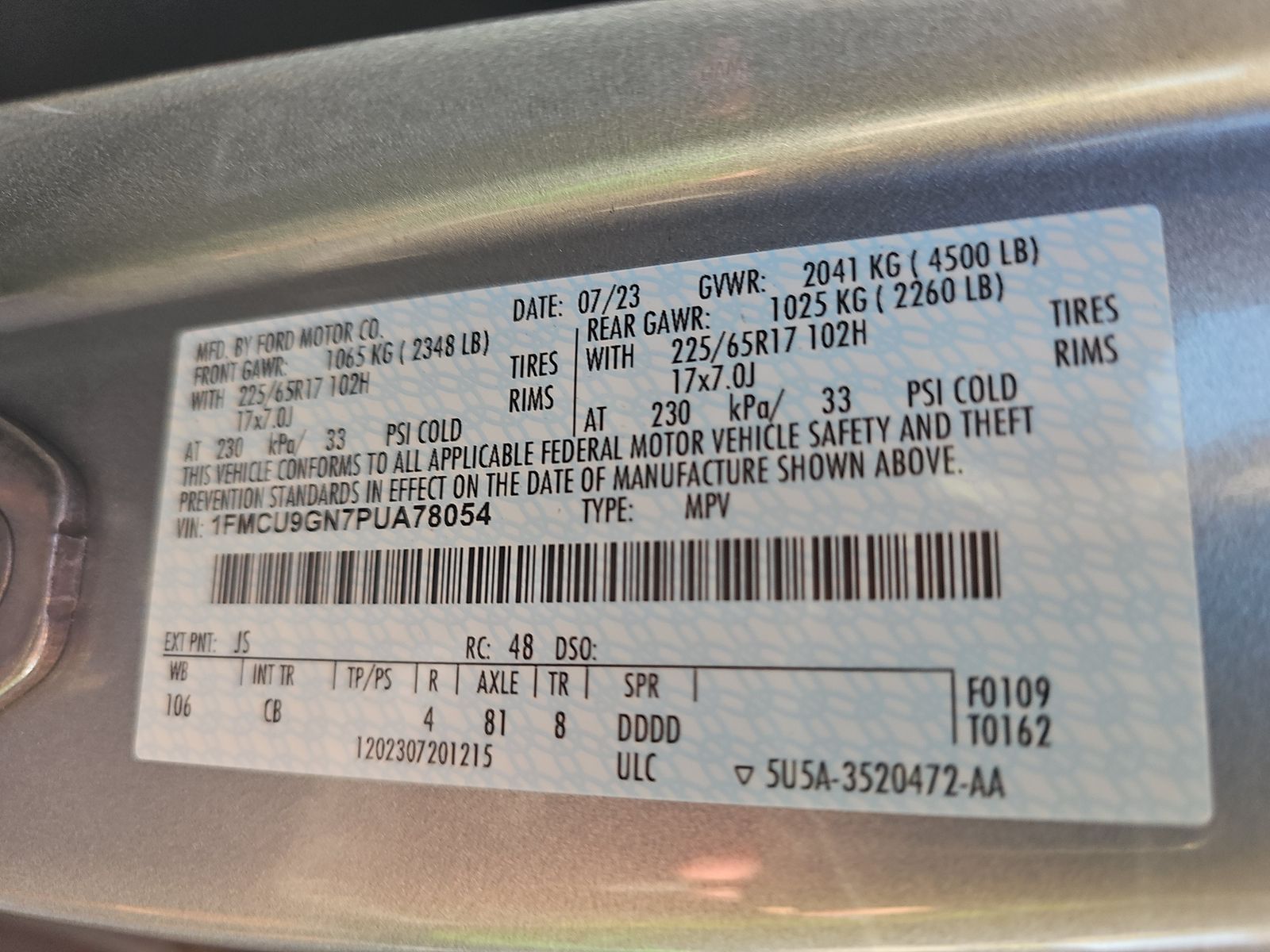 2023 Ford Escape Active AWD