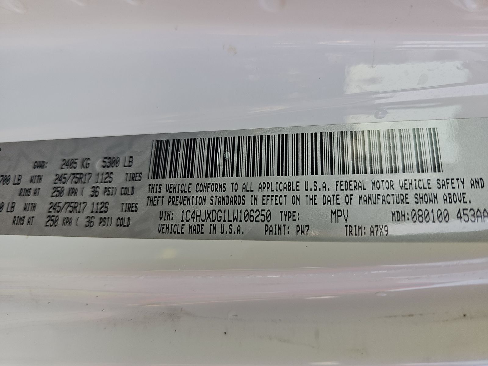 2020 Jeep Wrangler Unlimited Sport S AWD