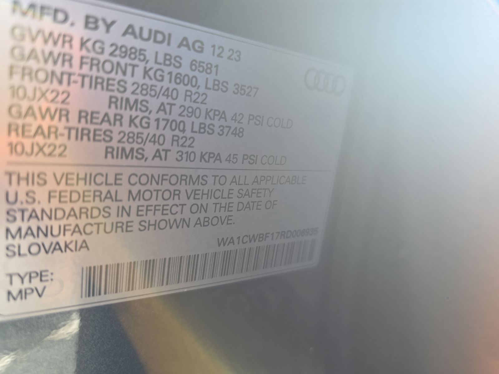 2024 Audi SQ8 Prestige AWD