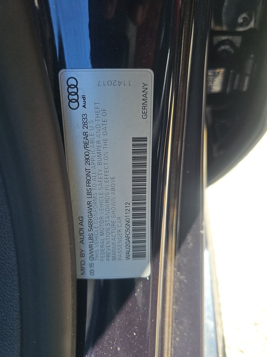 2016 Audi A7 3.0T Prestige AWD