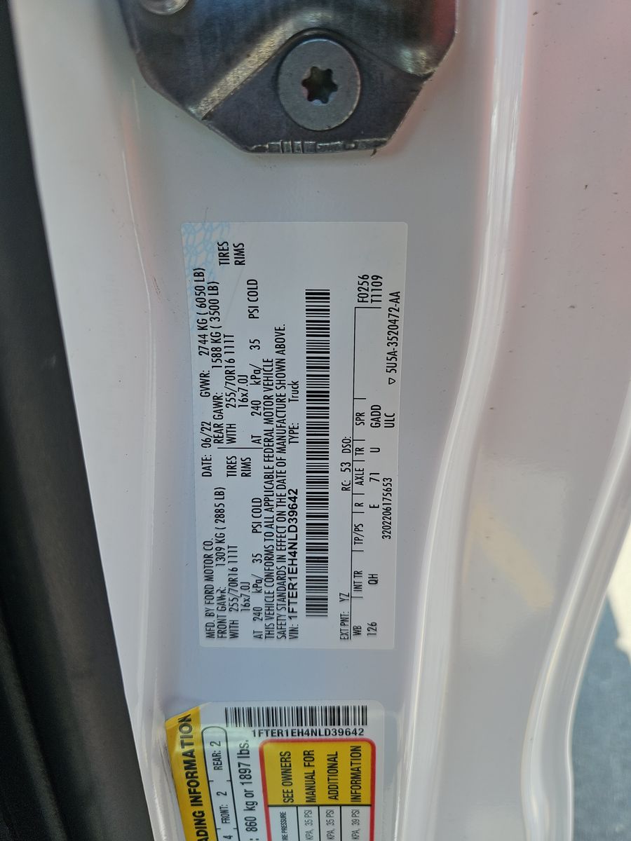 2022 Ford Ranger XL RWD