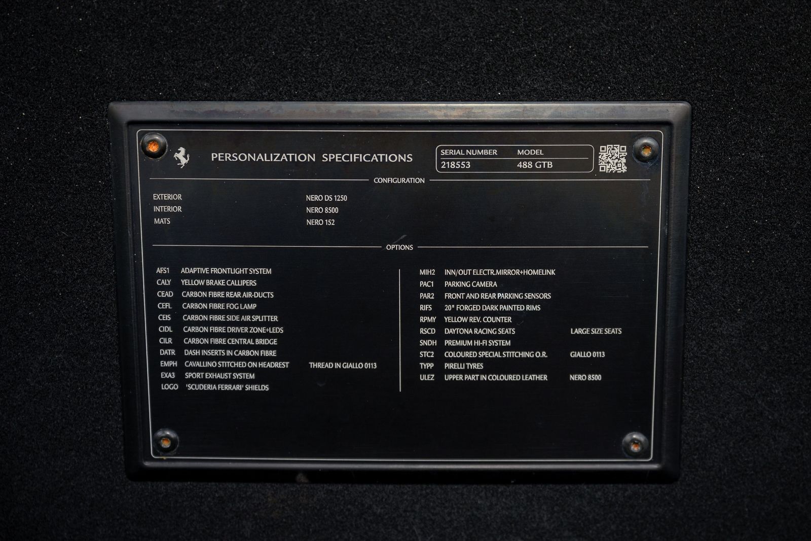 2016 Ferrari 488 GTB RWD