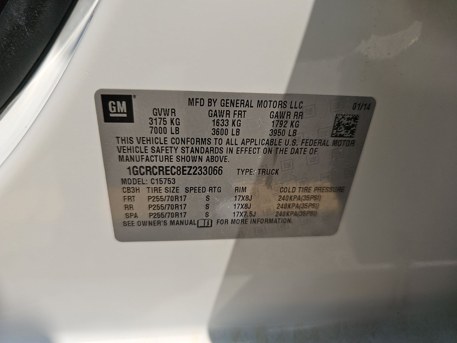 2014 Chevrolet Silverado 1500 LT RWD