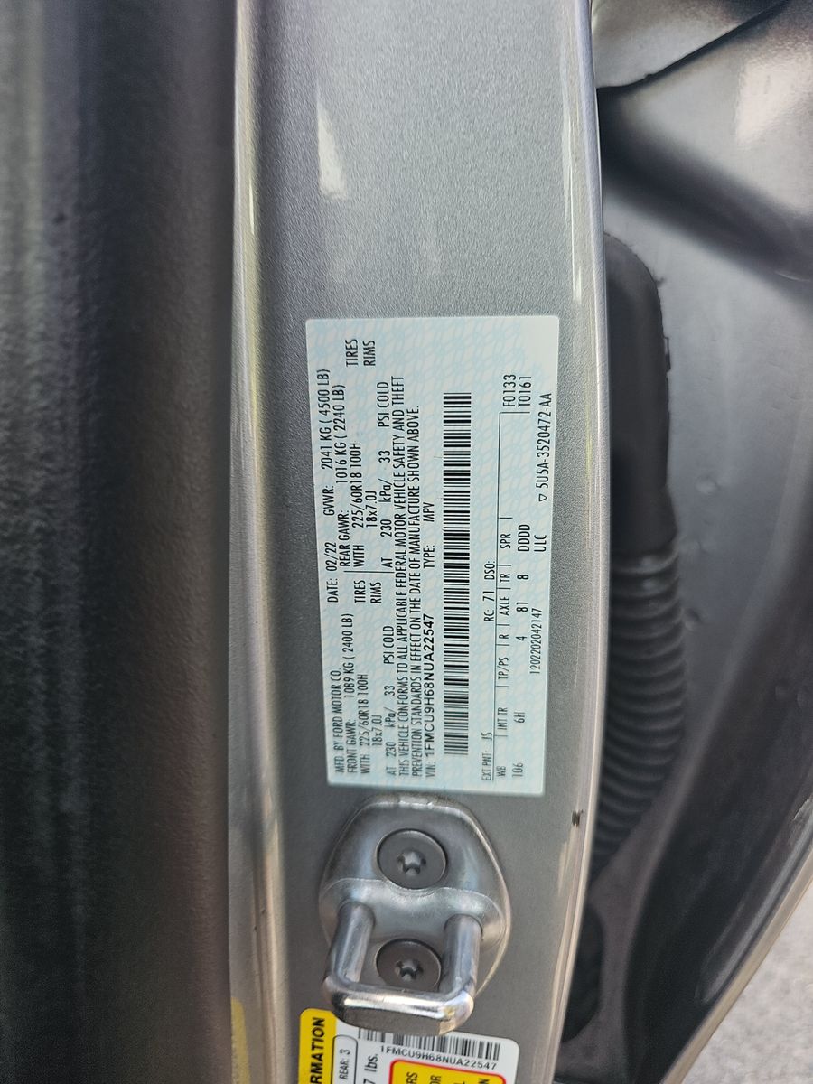 2022 Ford Escape SEL AWD