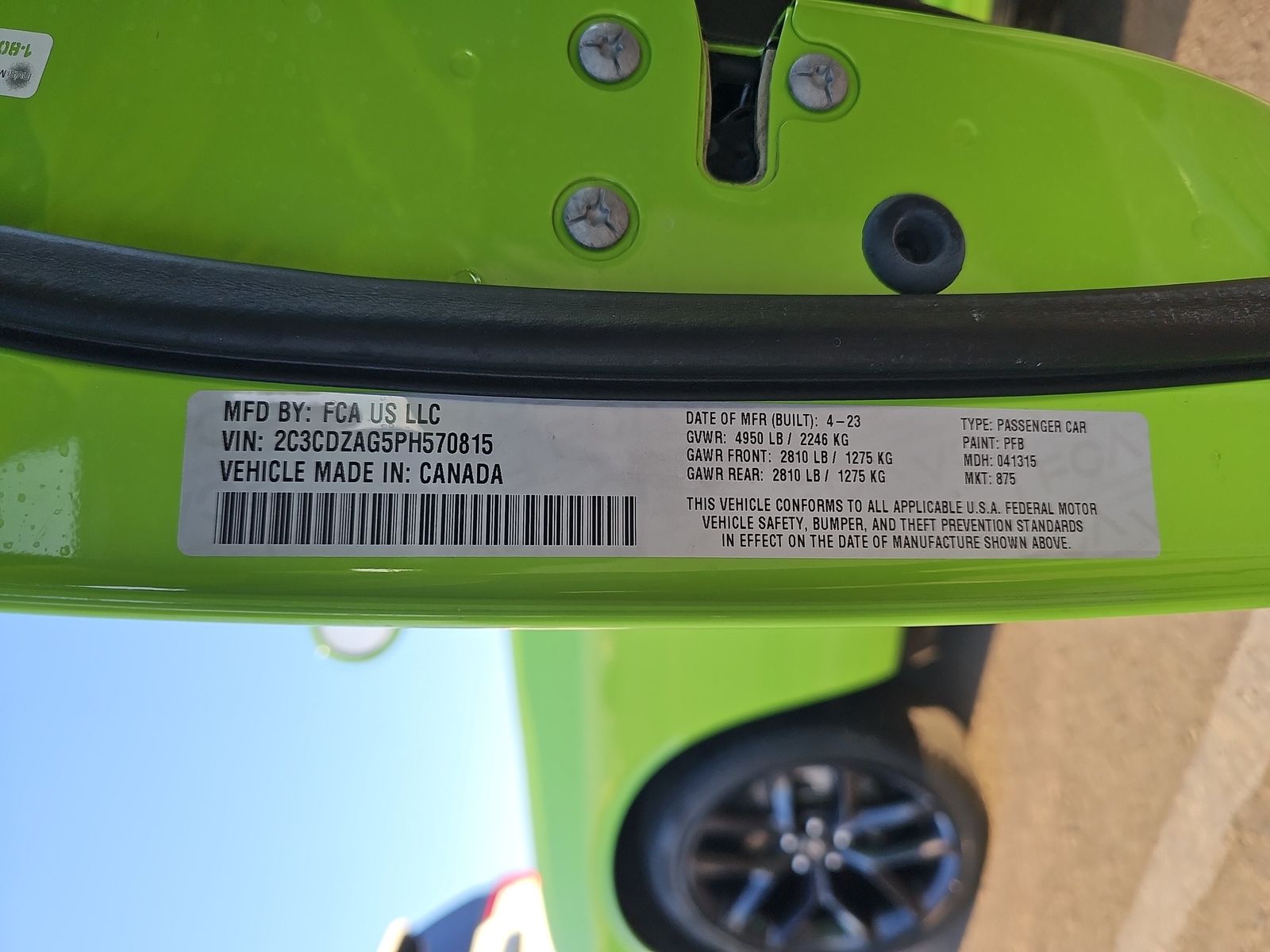 2023 Dodge Challenger SXT RWD