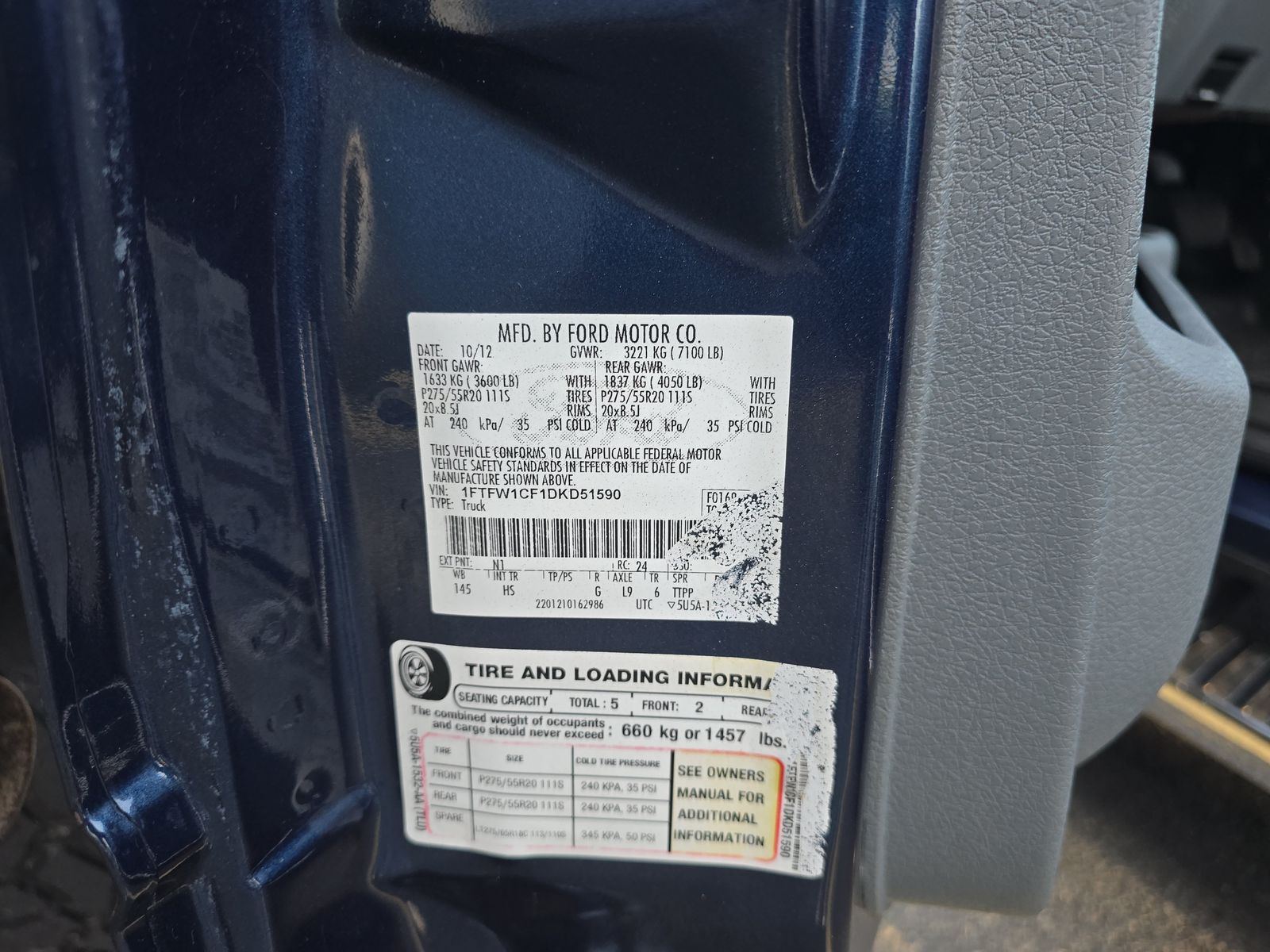 2013 Ford F-150 Lariat RWD