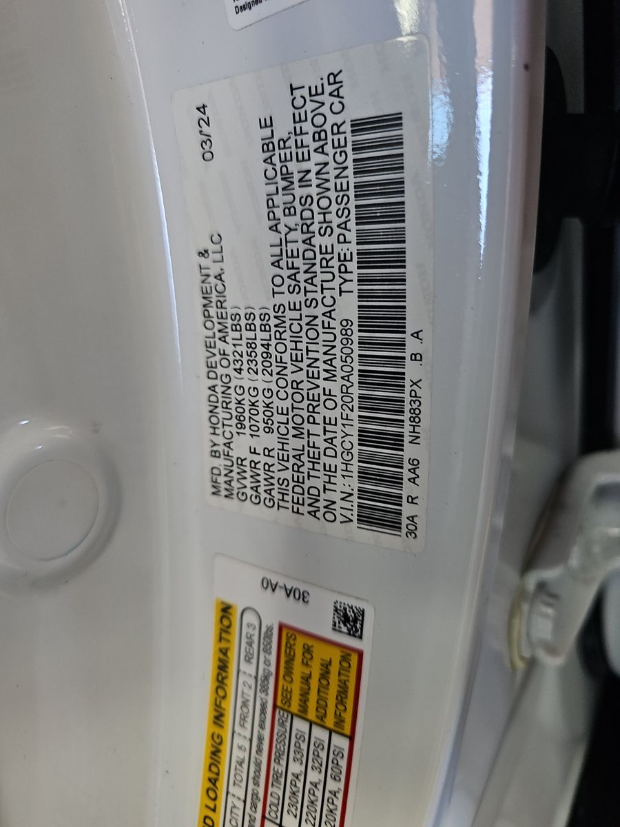 2024 Honda Accord LX FWD