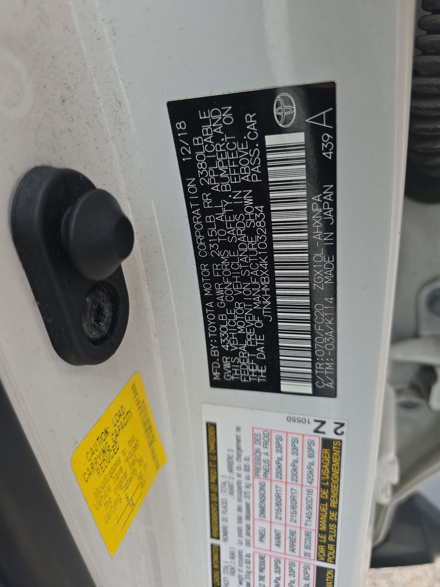 2019 Toyota C-HR LE FWD