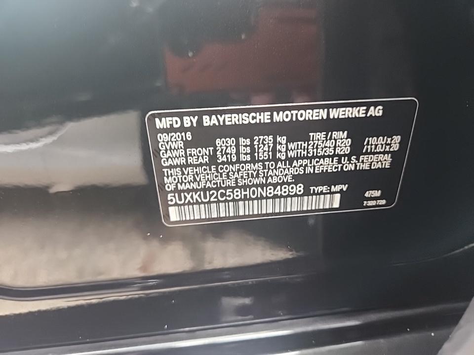 2017 BMW X6 xDrive35i AWD