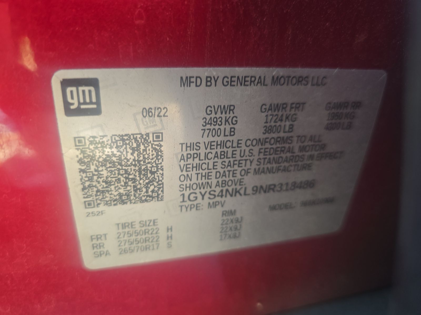 2022 Cadillac Escalade ESV Sport AWD