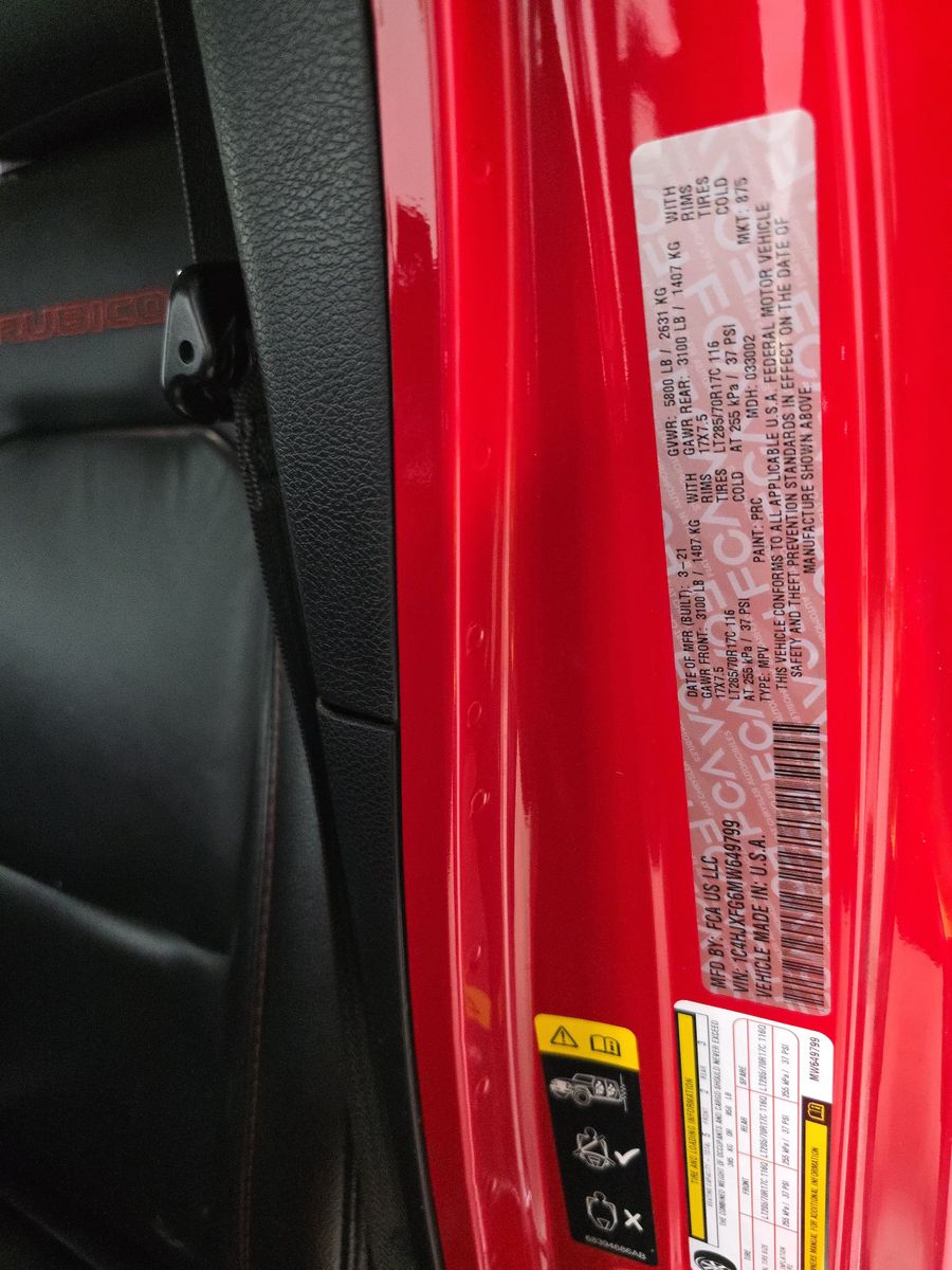 2021 Jeep Wrangler Unlimited Rubicon AWD