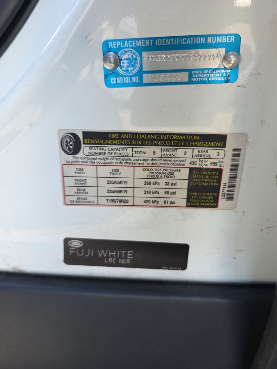 2017 Land Rover Range Rover Base AWD