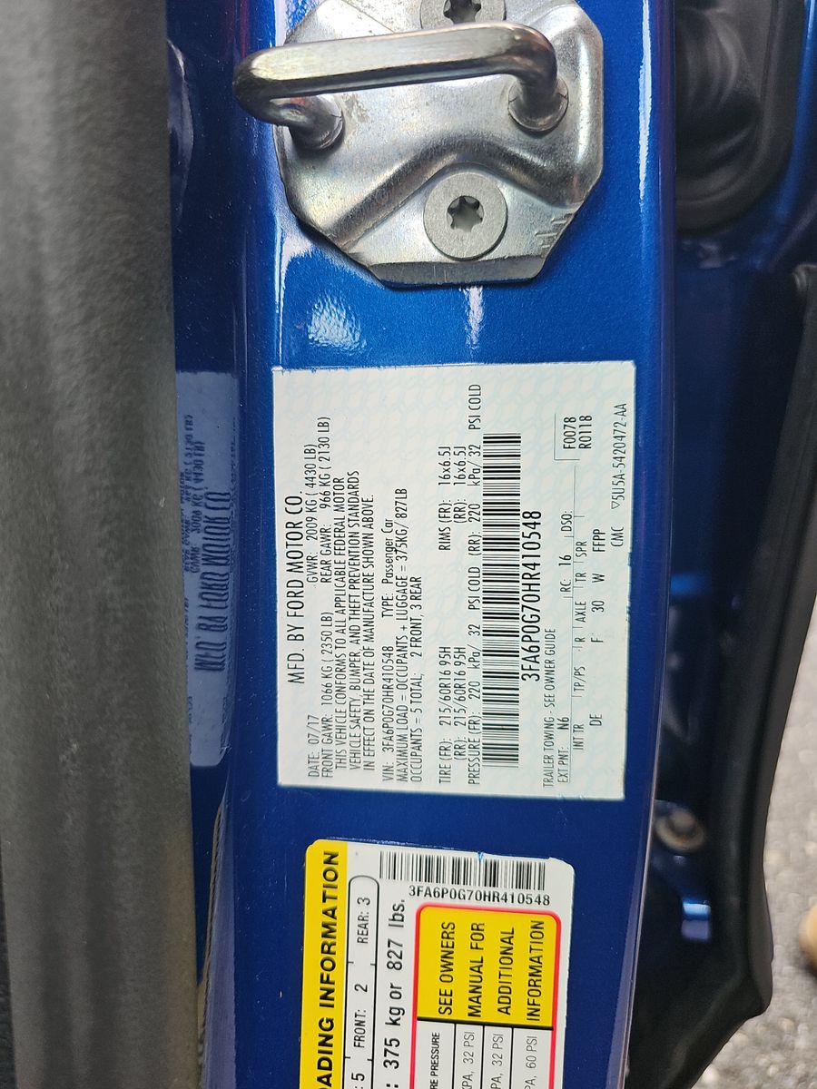 2017 Ford Fusion S FWD