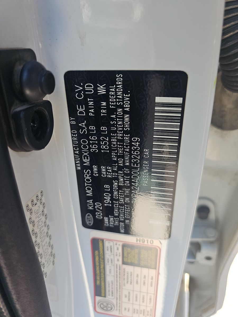2020 Kia Rio LX FWD