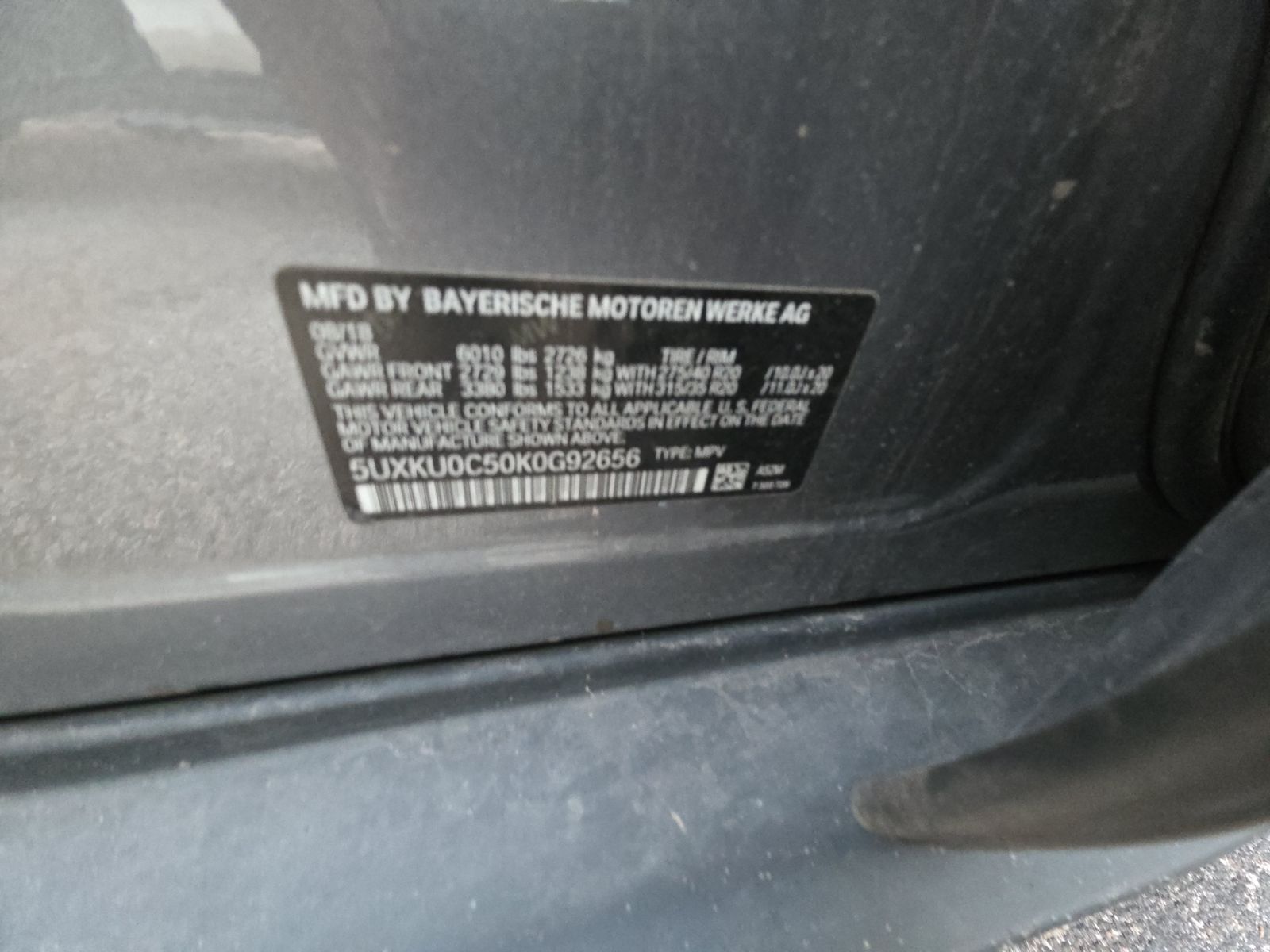 2019 BMW X6 sDrive35i RWD