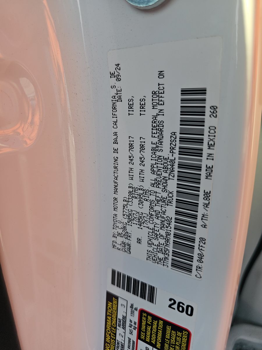 2024 Toyota Tacoma SR5 RWD