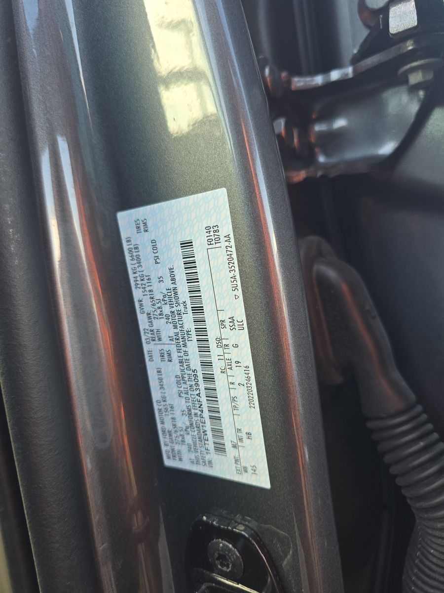 2022 Ford F-150 Lariat AWD