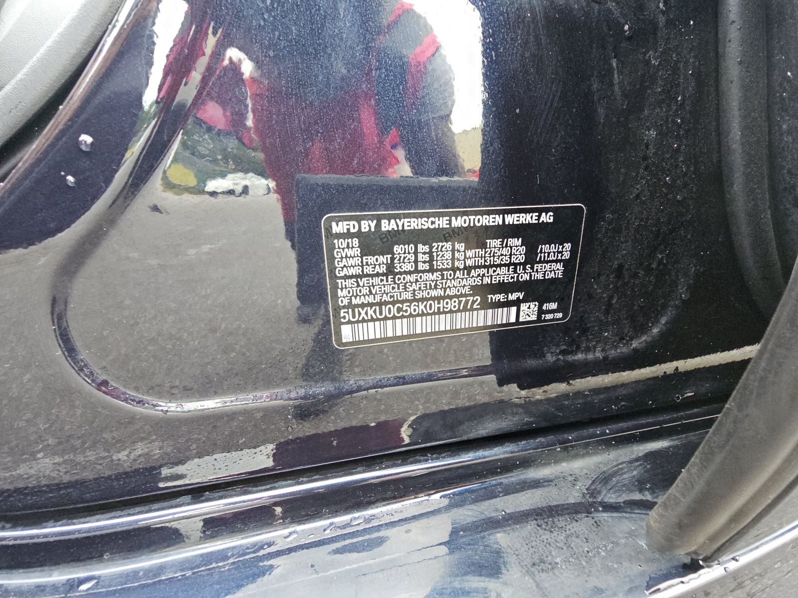 2019 BMW X6 sDrive35i RWD