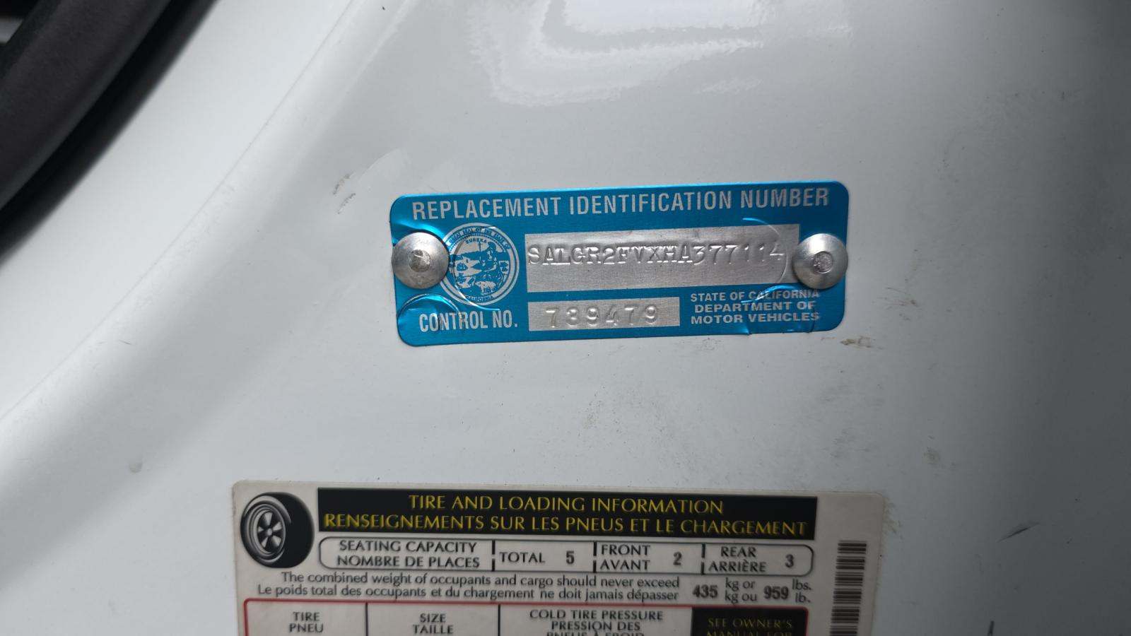 2017 Land Rover Range Rover Base AWD