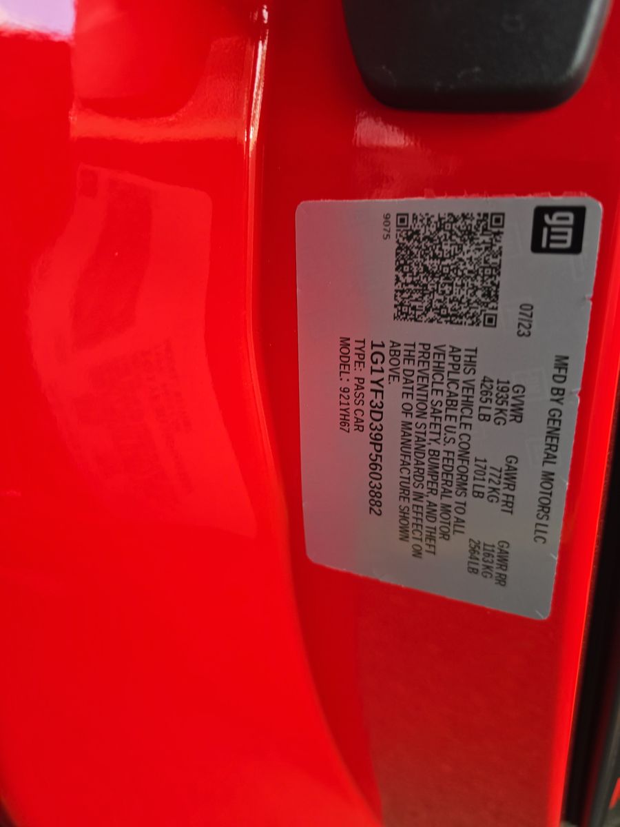 2023 Chevrolet Corvette Z06 RWD