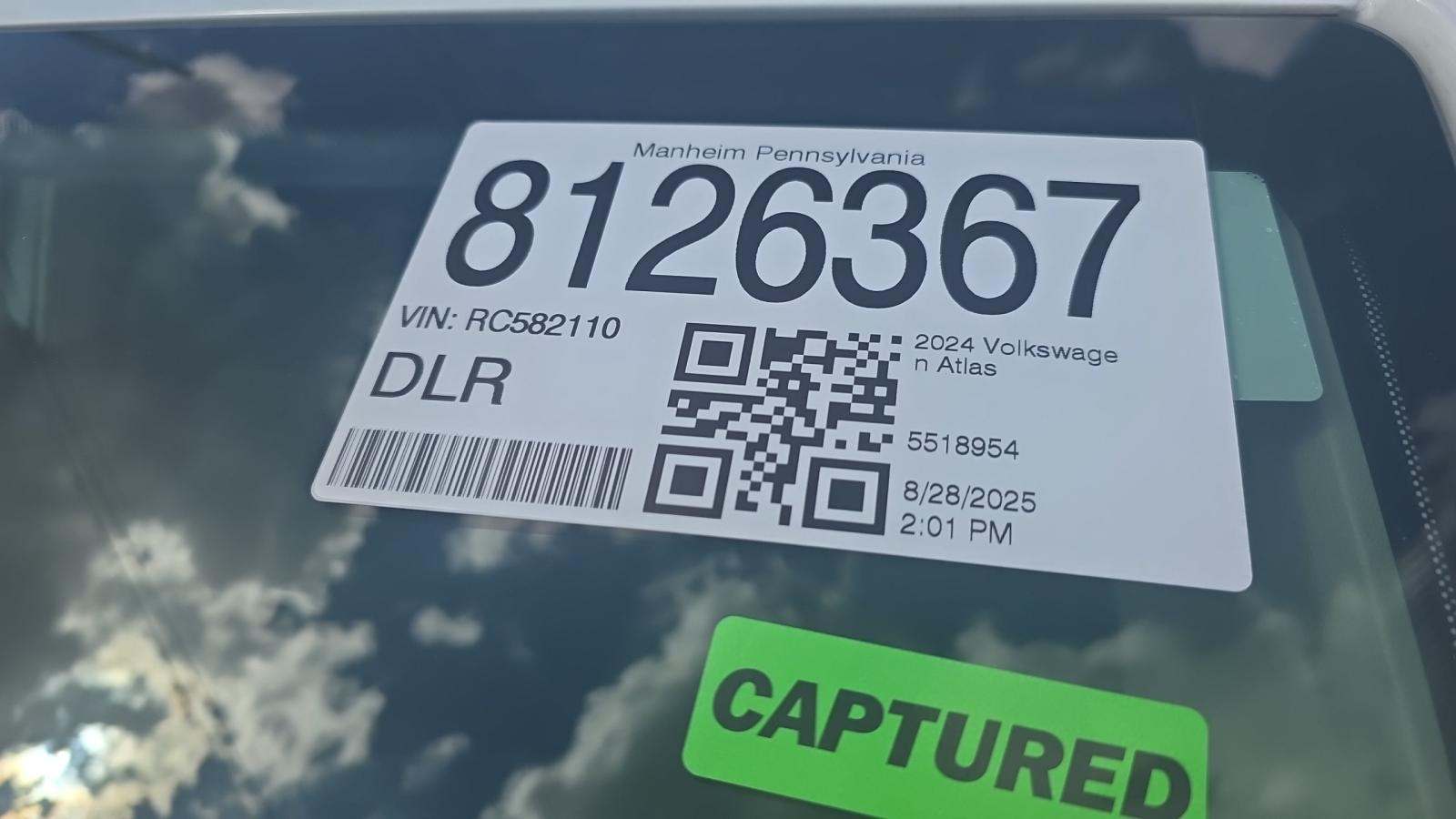 2024 Volkswagen Atlas 2.0T SE AWD