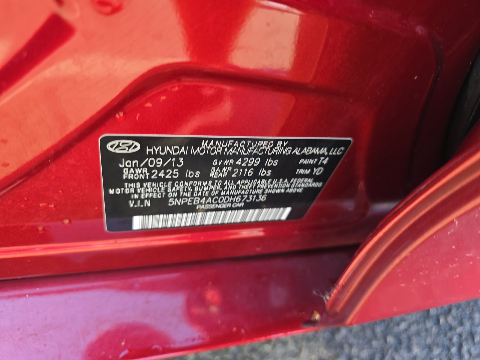 2013 Hyundai Sonata GLS FWD