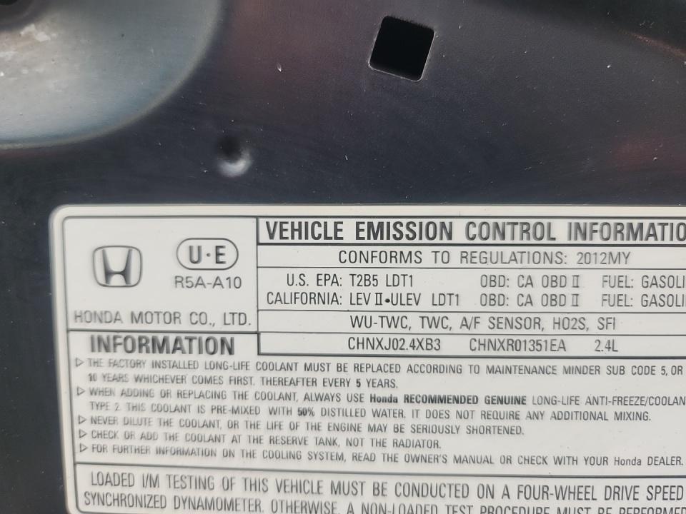 2012 Honda CR-V EX-L AWD